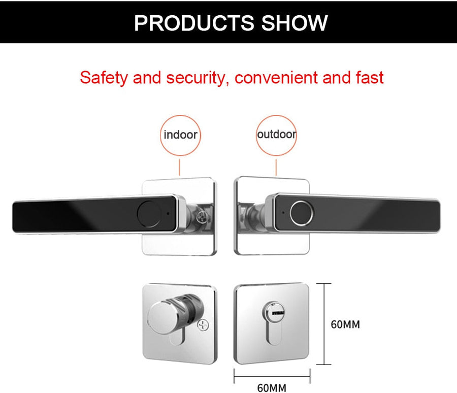 Biometric Keyless Fingerprint Smart Door Lock - Image 10