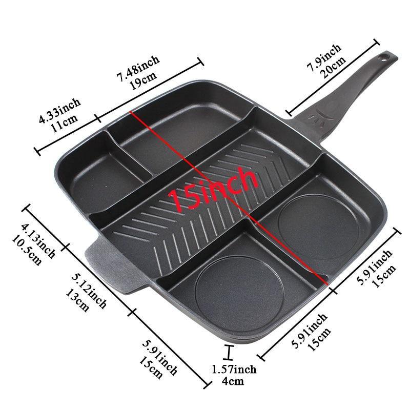 5in1 Non-Stick Multi Grill Pan