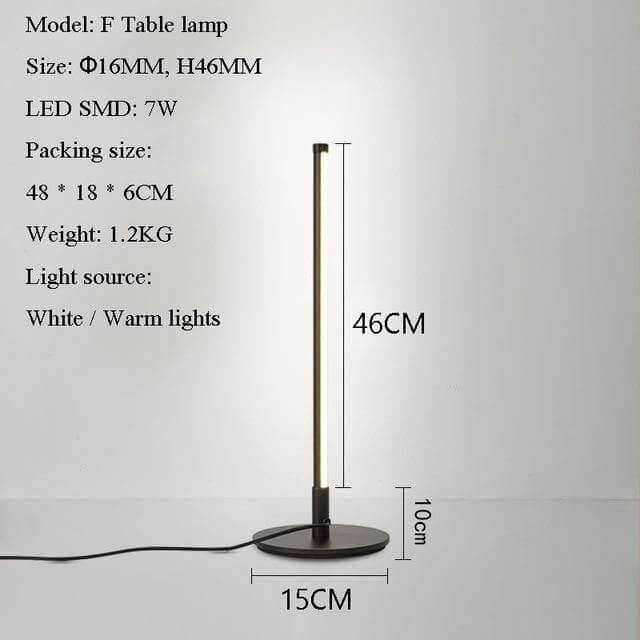 Elegant Vertical Atmospheric Floor Lamp