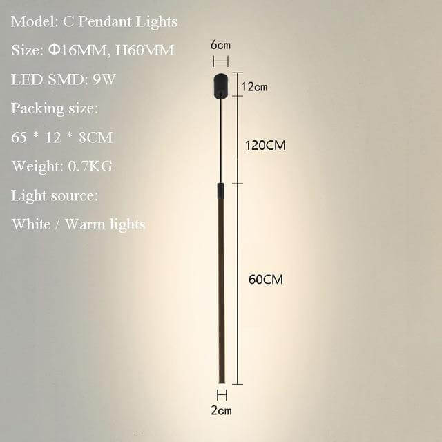 Elegant Vertical Atmospheric Floor Lamp - Image 1