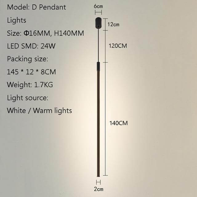Elegant Vertical Atmospheric Floor Lamp - Image 4