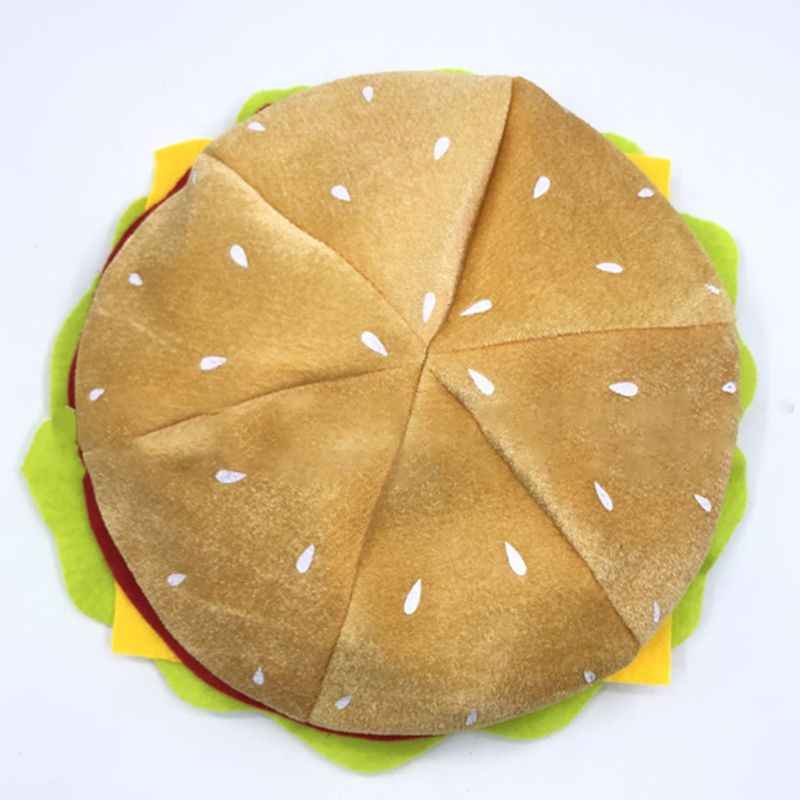 Funny Soft Creative Hamburger Hat - Image 3