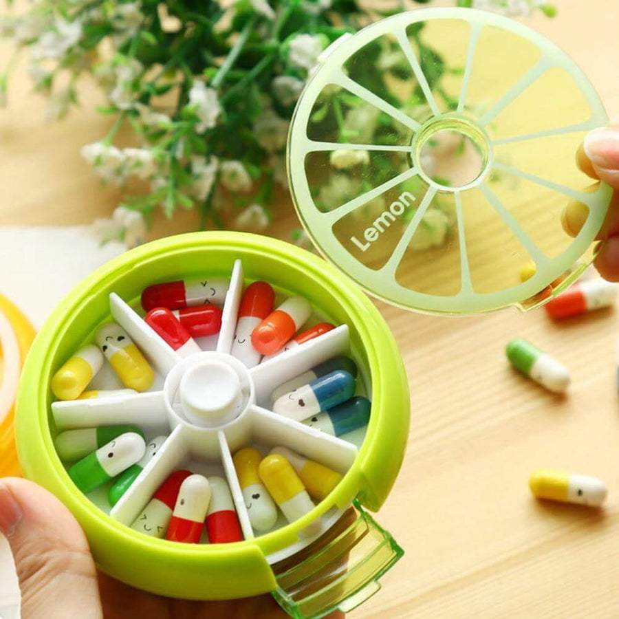 2pcs Weekly Rotating Pill Box Organizer - Image 0