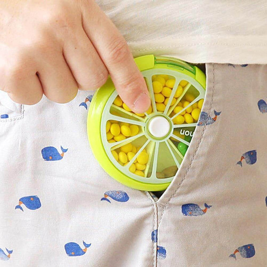 2pcs Weekly Rotating Pill Box Organizer - Image 3