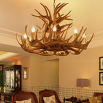 American Loft Style Deer Horn Pendant Light