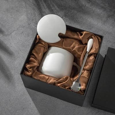 Elegant Marble Ceramic Coffee Mug Gift Set - Image 16