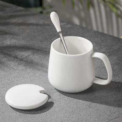Elegant Marble Ceramic Coffee Mug Gift Set - Image 10