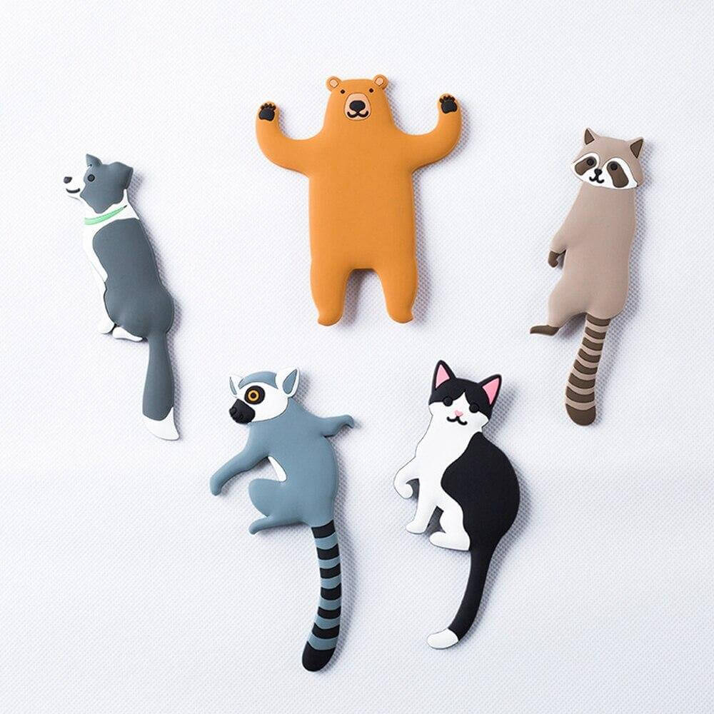 2pcs Lovely Animal Cartoon Hooks - MaviGadget