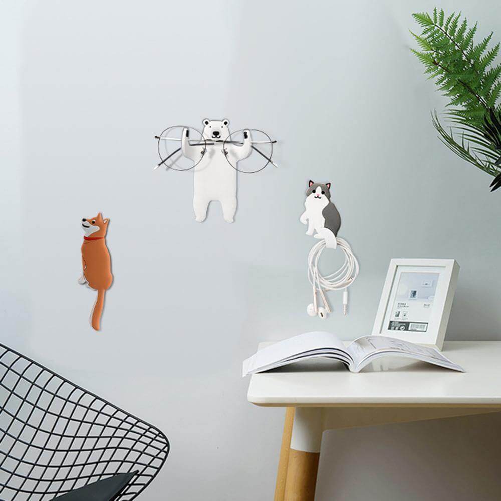 2pcs Lovely Animal Cartoon Hooks