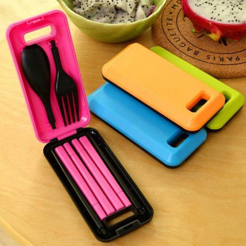 Portable Folding Travel Dinnerware Set - Image 0