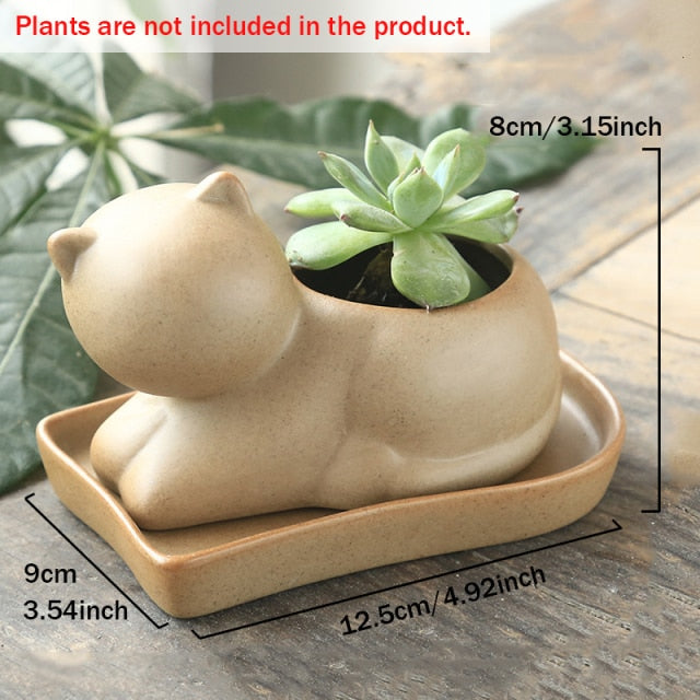 Elephant Minimal Ceramic Flower Pot - Image 11