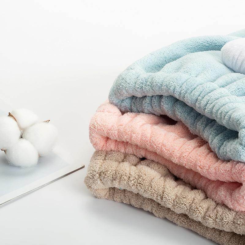 Cute Bath Towel Hair Dryer Hat - Image 3