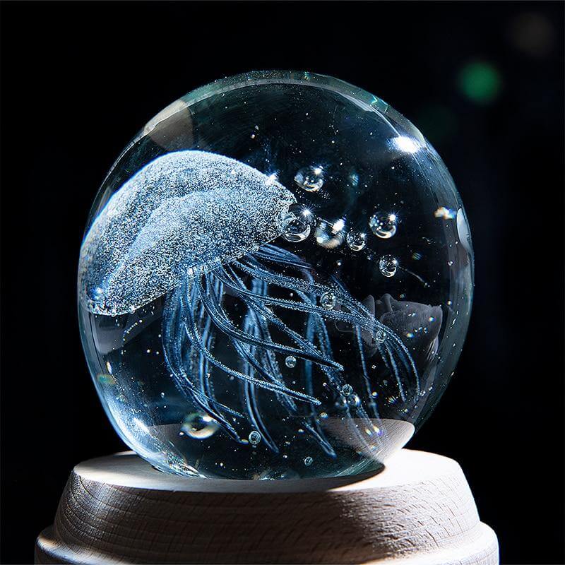 3D Glowing Jellyfish Sculpture Ornament