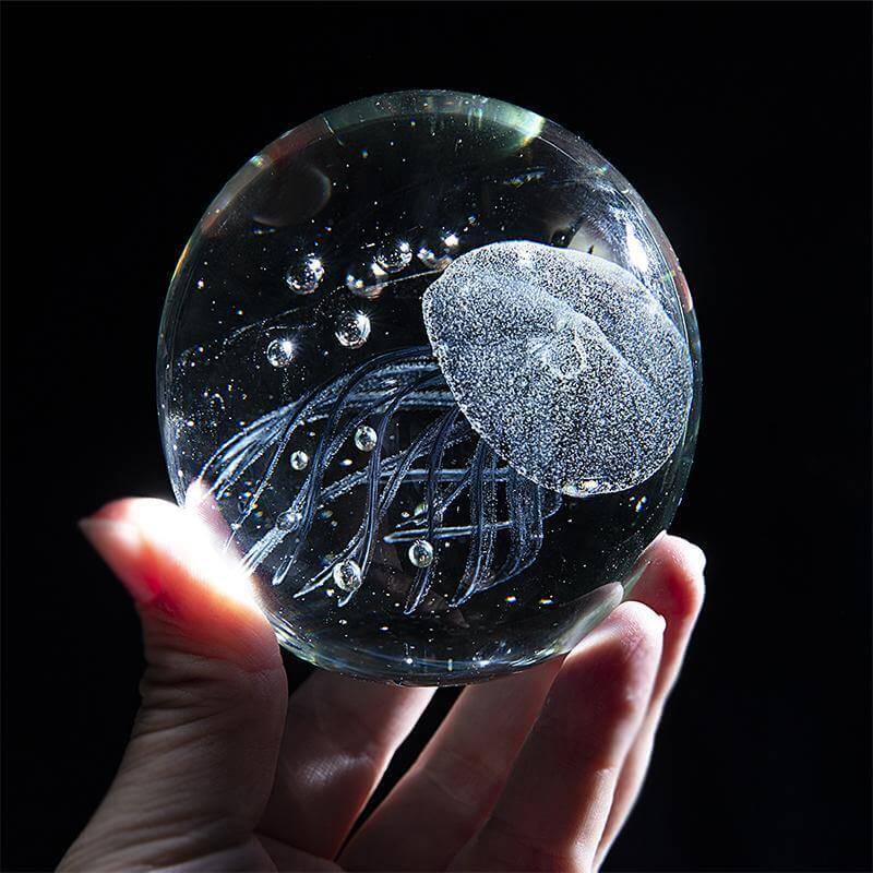 3D Glowing Jellyfish Sculpture Ornament - Image 3