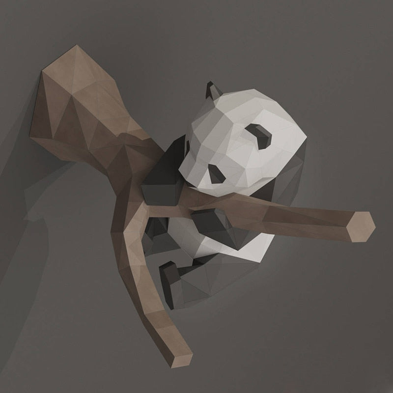 3D Geometric Handmade Panda Wall Decor - Image 5