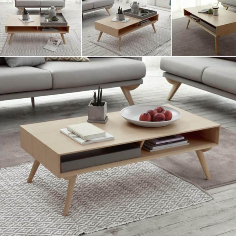 Stylish New Century Mavi's Modern Coffee Table - Image 5