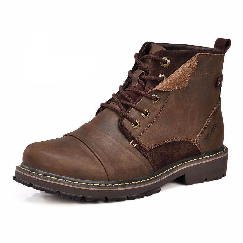 Men Leather Winter Boots - Image 3