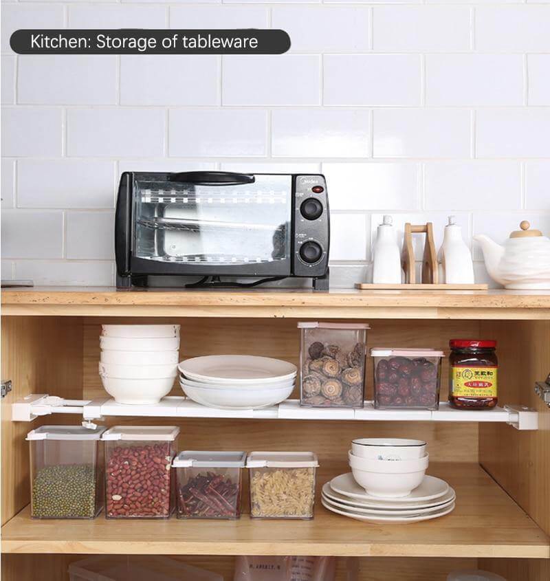 No-Drill Adjustable Kitchen Cabinet Organizer Rack - Image 4