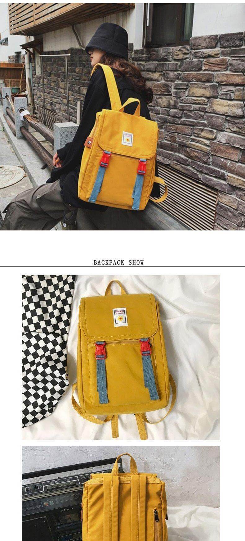 Street Style Waterproof Large Capacity Backpack - Image 9