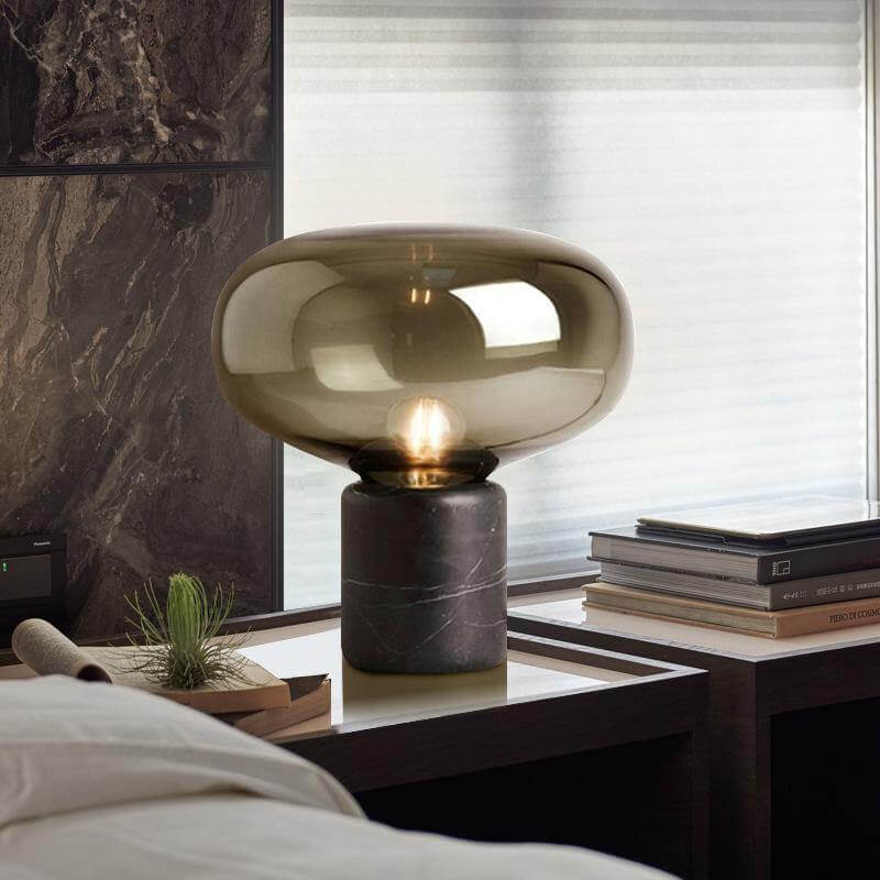 Postmodern Marble Glass Led Table Lamp - Image 0