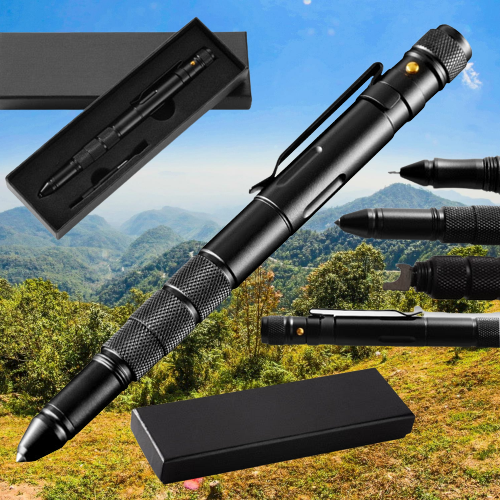 Multifunctional Military Style Emergency Tactical FlashPen - Image 0