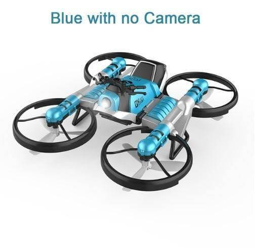 2in1 Folding Motorbike Aerial Land-Air RC Drone - Image 5