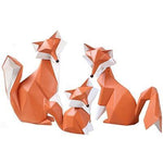 Nordic Geometric Abstract Fox Figurines - MaviGadget