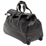 Rolling Leather Luggage Waterproof Suitcase - MaviGadget