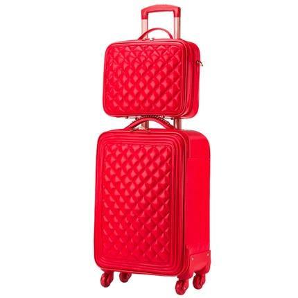 High Capacity Luxury Retro PU Leather Suitcases - Image 18