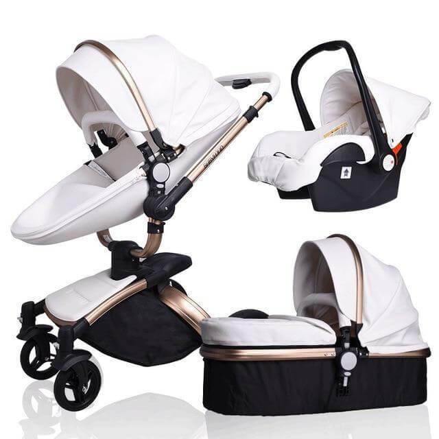 Modern Stylish Aluminium 3 in 1 Two way Baby Stroller