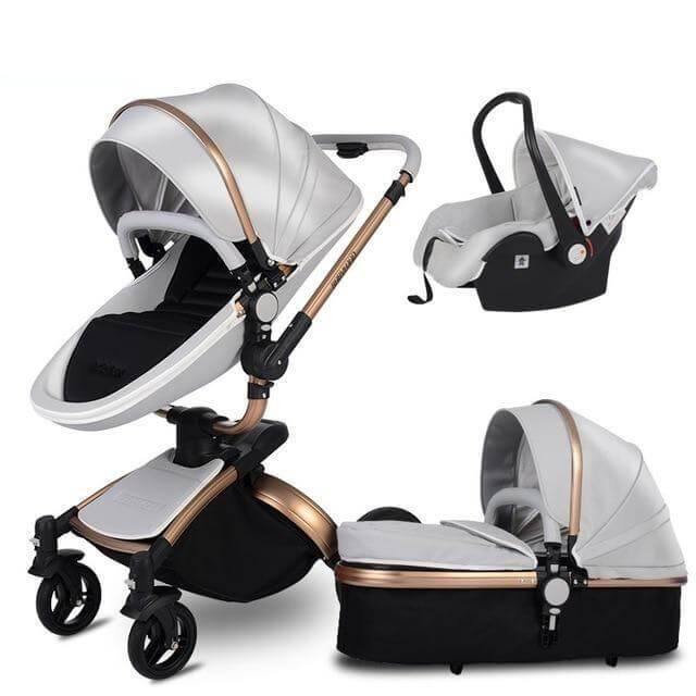 Modern Stylish Aluminium 3 in 1 Two way Baby Stroller