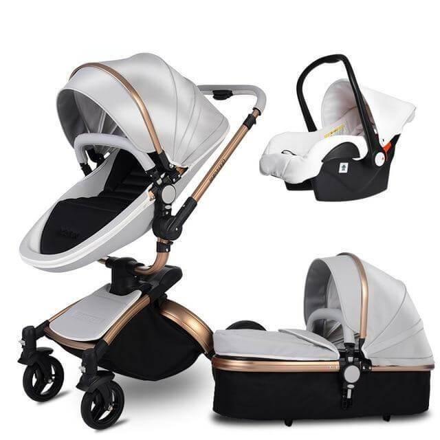 Modern Stylish Aluminium 3 in 1 Two way Baby Stroller