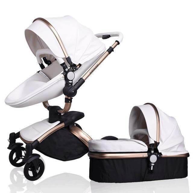 Modern Stylish Aluminium 3 in 1 Two way Baby Stroller - Image 12