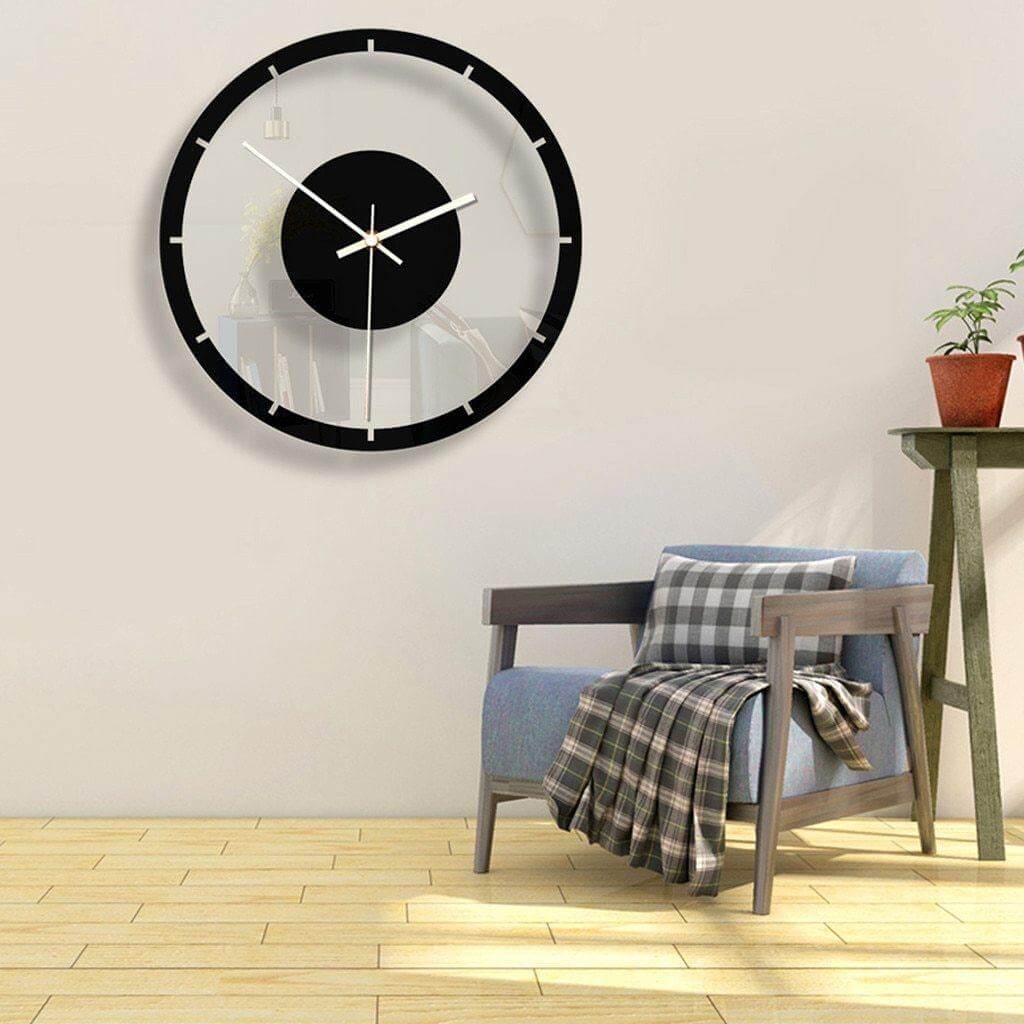 Acrylic Large Iron Retro Wall Clock · Mavigadget