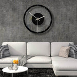 Acrylic Large Iron Retro Wall Clock