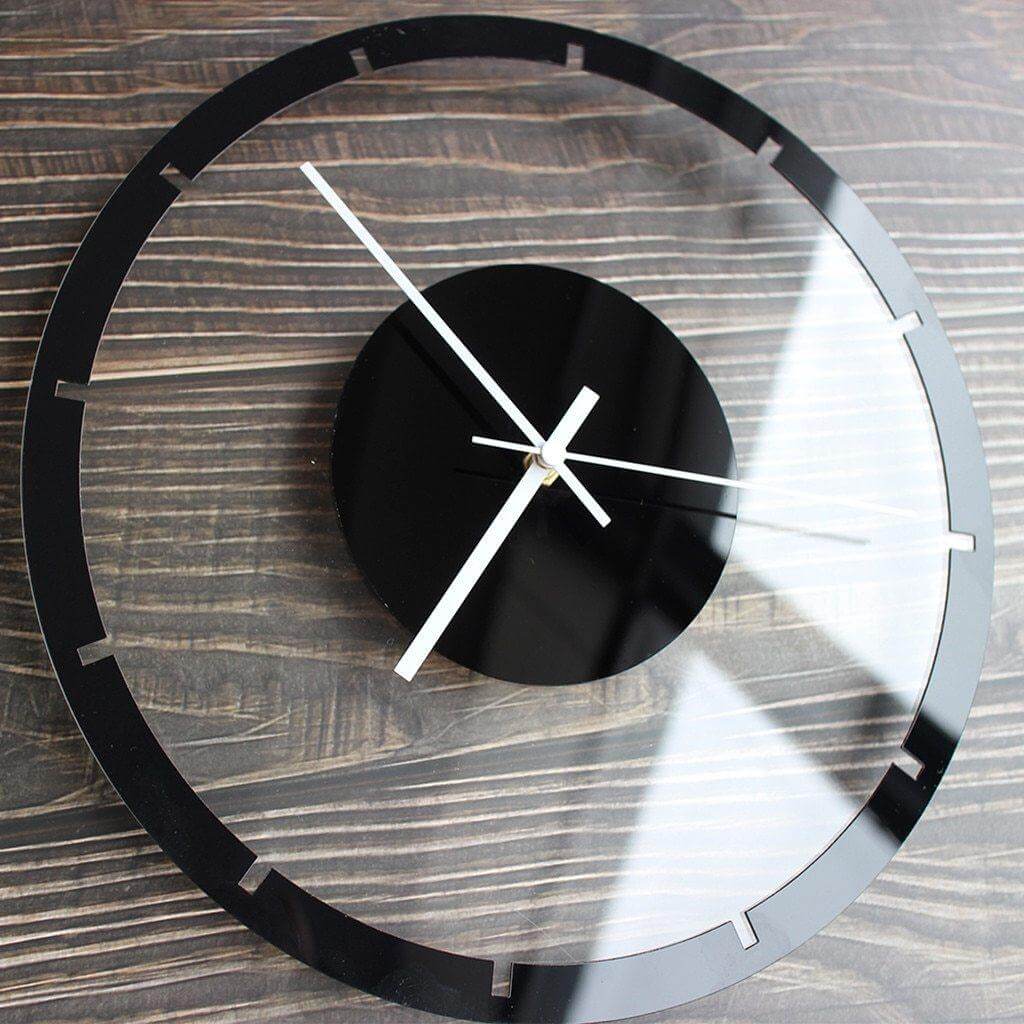 Acrylic Large Iron Retro Wall Clock