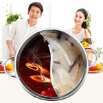 Hot Pot Twin Divided Stainless Steel Pan