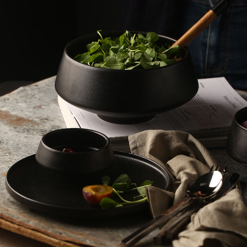 Elegant Matte Black Snack Bowl - Image 9