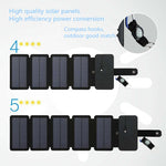 Foldable Portable Solar Panel Phone Charger