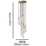 Melting Glass Crystal Luxury Pendant Lights