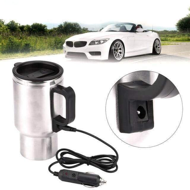 500ML Electric In-car Stainless Steel Travel Heated Mug - Image 1