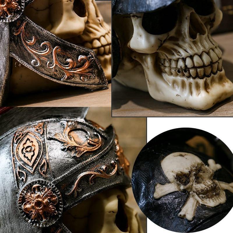 Skull Resin Skeleton Army Figurine Halloween Decoration - Image 3