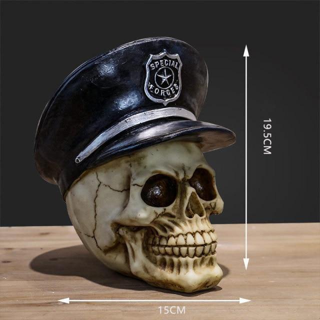 Skull Resin Skeleton Army Figurine Halloween Decoration - Image 15