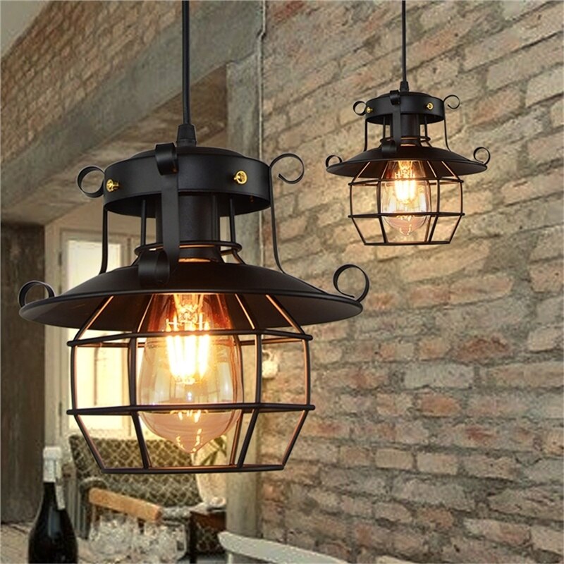 Retro Antique Industrial Loft Ceiling Lamp - Image 0