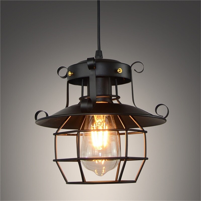 Retro Antique Industrial Loft Ceiling Lamp - Image 3