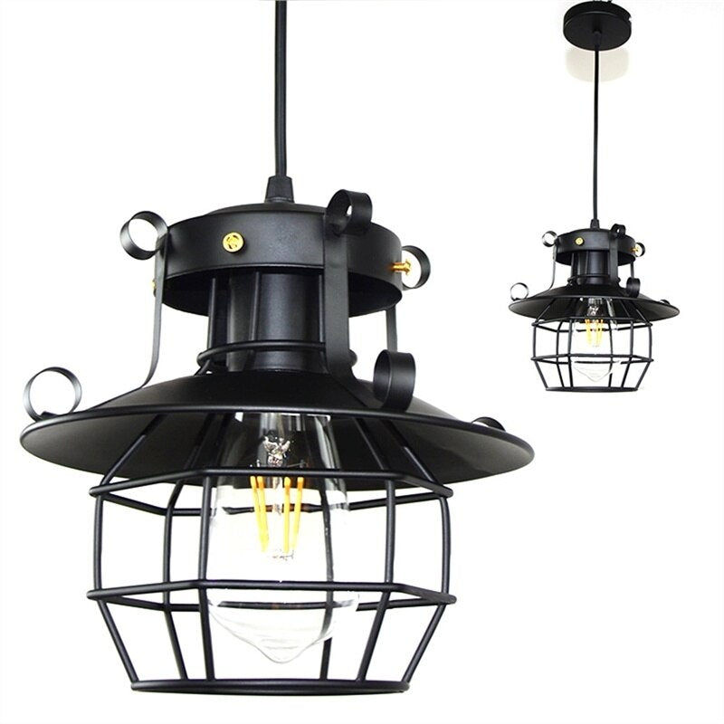 Retro Antique Industrial Loft Ceiling Lamp - Image 5