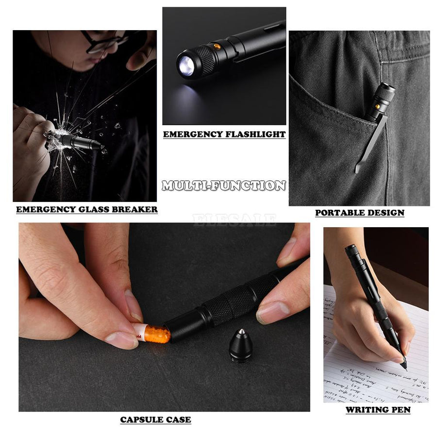 Multifunctional Military Style Emergency Tactical FlashPen - Image 8