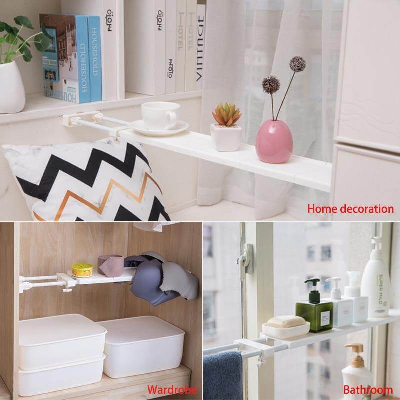 No-Drill Adjustable Kitchen Cabinet Organizer Rack - Image 3
