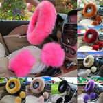 Universal Plush Warm Steering Wheel Cover - MaviGadget