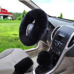 Universal Plush Warm Steering Wheel Cover - MaviGadget